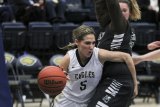 Tarah Pires was a key contributor in Saturday night's 73-66 win over Laney College in the WHC Lemoore Golden Eagle Classic.